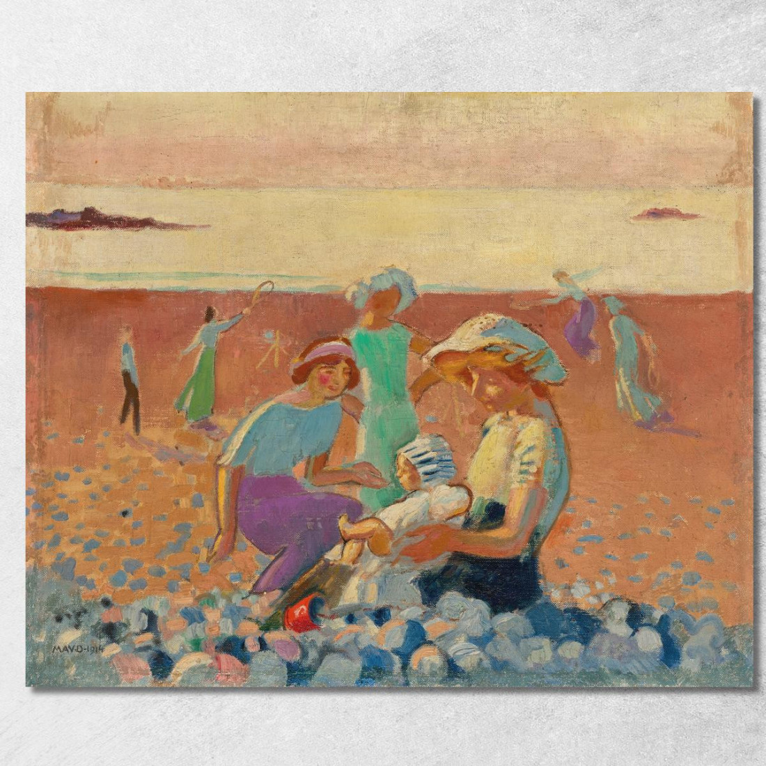 Piccola Spiaggia Con Il Giocattolo Bonnier Maurice Denis mdn51 quadro stampato su tela