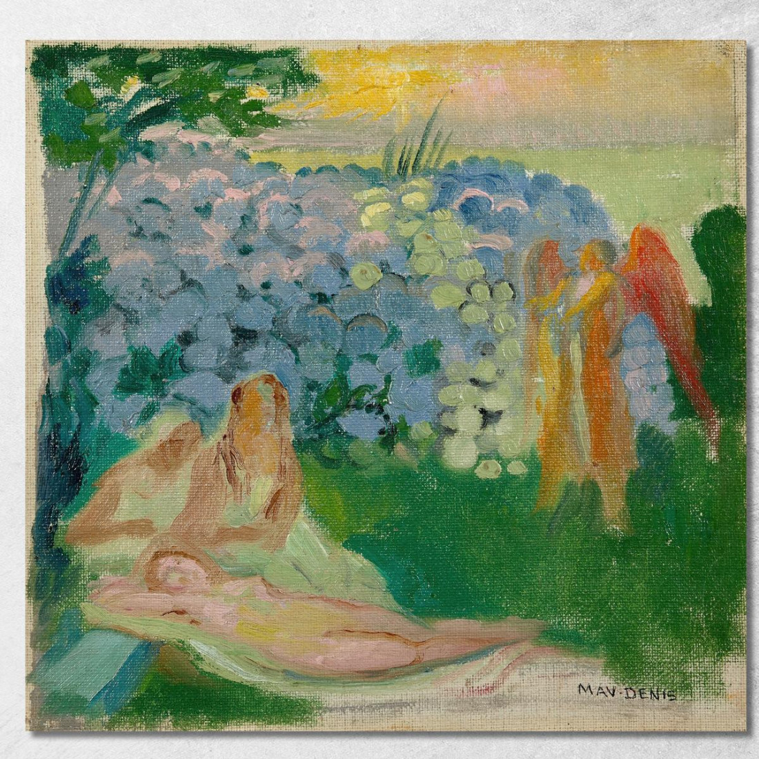 Psiche Con Lo Schizzo Di Ortensie Maurice Denis mdn54 quadro stampato su tela