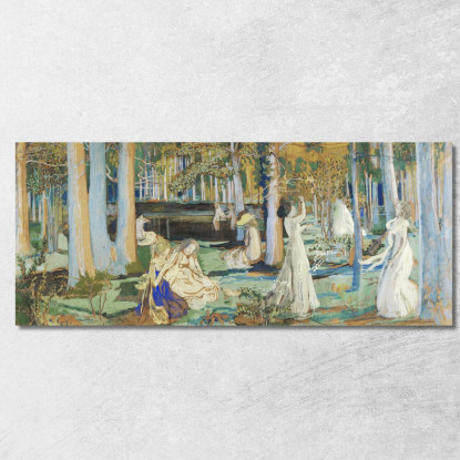 Il Bosco Sacro Maurice Denis mdn60 quadro stampato su tela