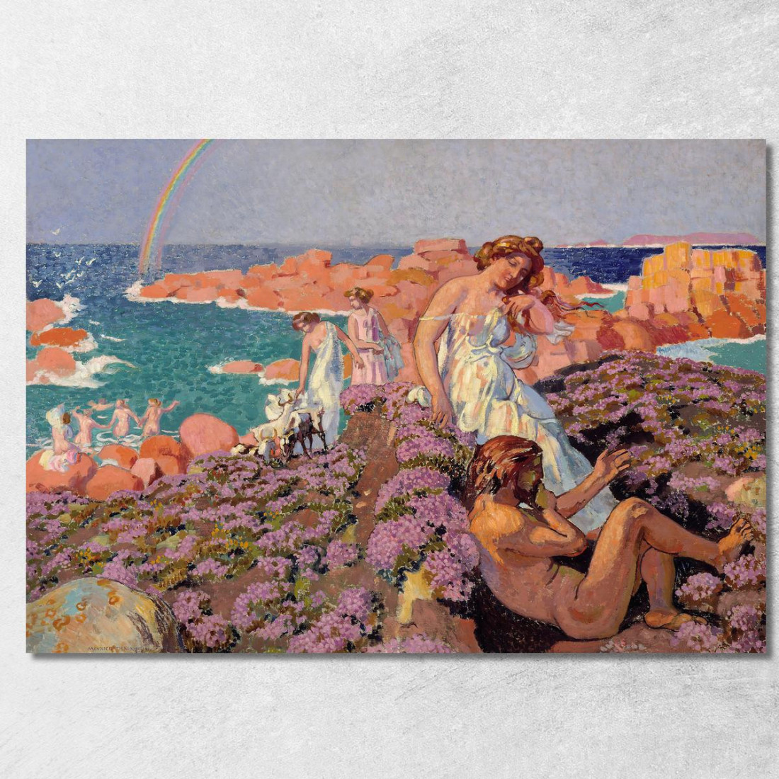 Ulisse Con Calipso Maurice Denis mdn62 quadro stampato su tela