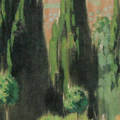 Villa D'Este Maurice Denis mdn63 quadro stampato su tela