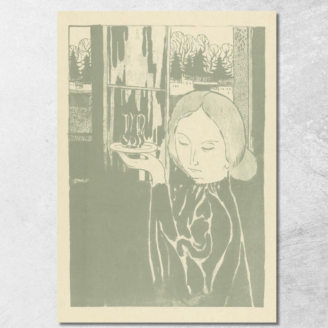 Donna Con La Brocca D'Acqua Sul Vassoio Maurice Denis mdn66 quadro stampato su tela Donna Con La Brocca D'Acqua Sul Vassoio Maurice Denis mdn66 quadro stampato su tela