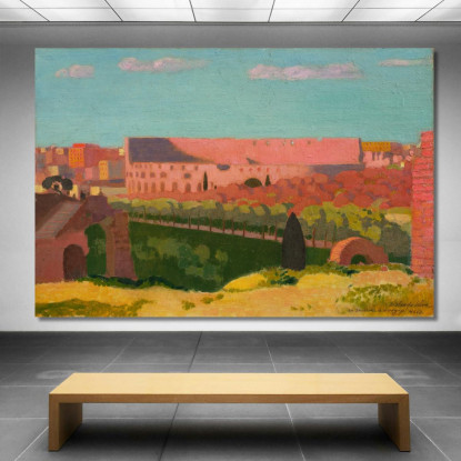 Veduta Del Colosseo Maurice Denis mdn67 quadro stampato su tela