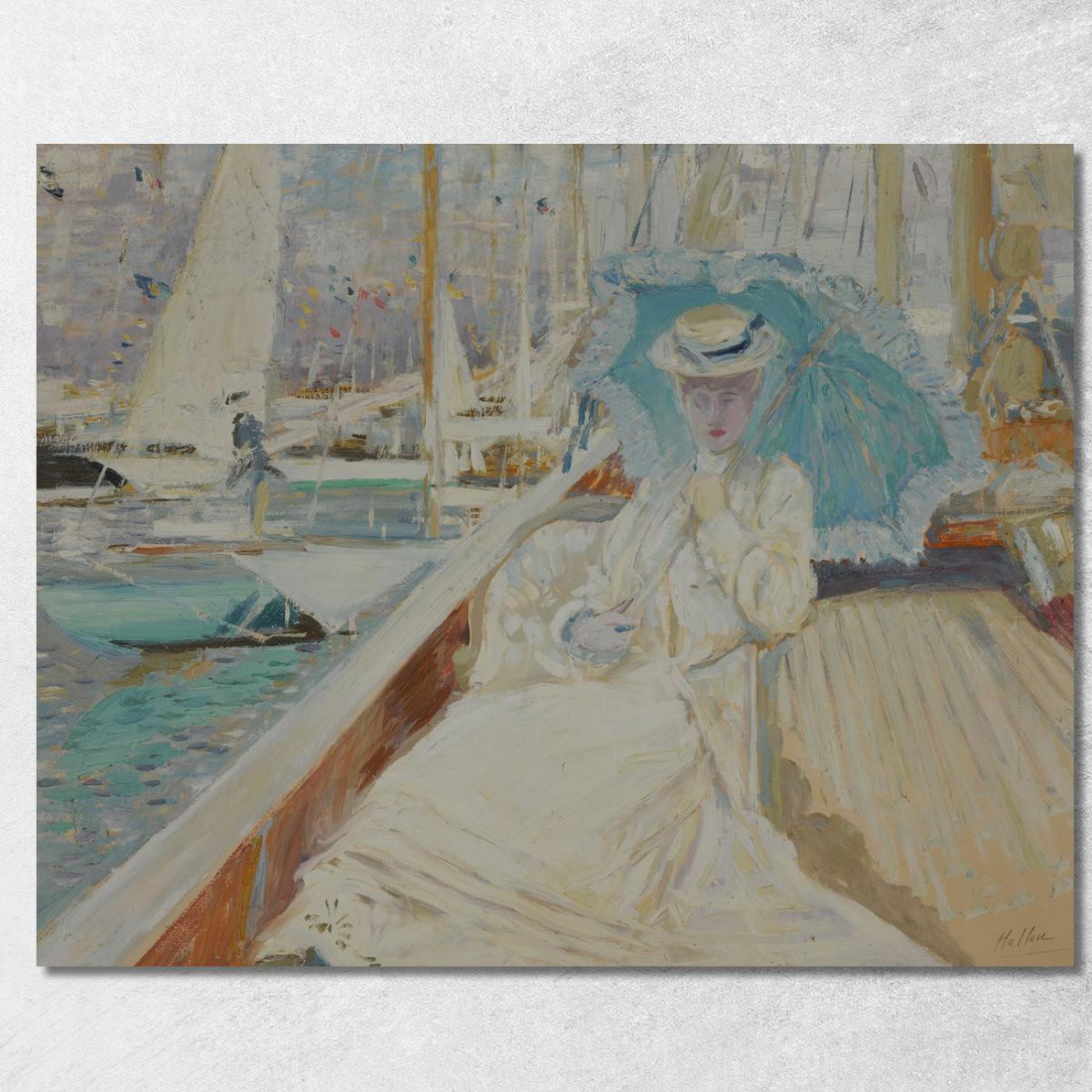 In Barca Paul César Helleu pch7 quadro stampato su tela In Barca Paul César Helleu pch7 quadro stampato su tela