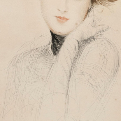 Ritratto Di Donna Con Cappello Paul César Helleu pch35 quadro stampato su tela