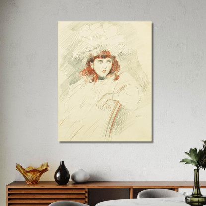 Ritratto Di Elena Paul César Helleu pch42 quadro stampato su tela
