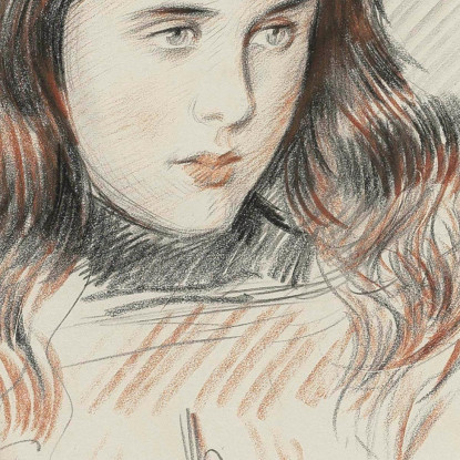 Ritratto Di Ellen Helleu La Figlia Dell'Artista Paul César Helleu pch47 quadro stampato su tela