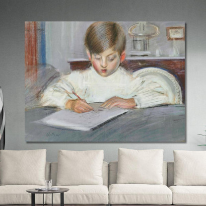 La Lezione Di Disegno Paul César Helleu pch56 quadro stampato su tela