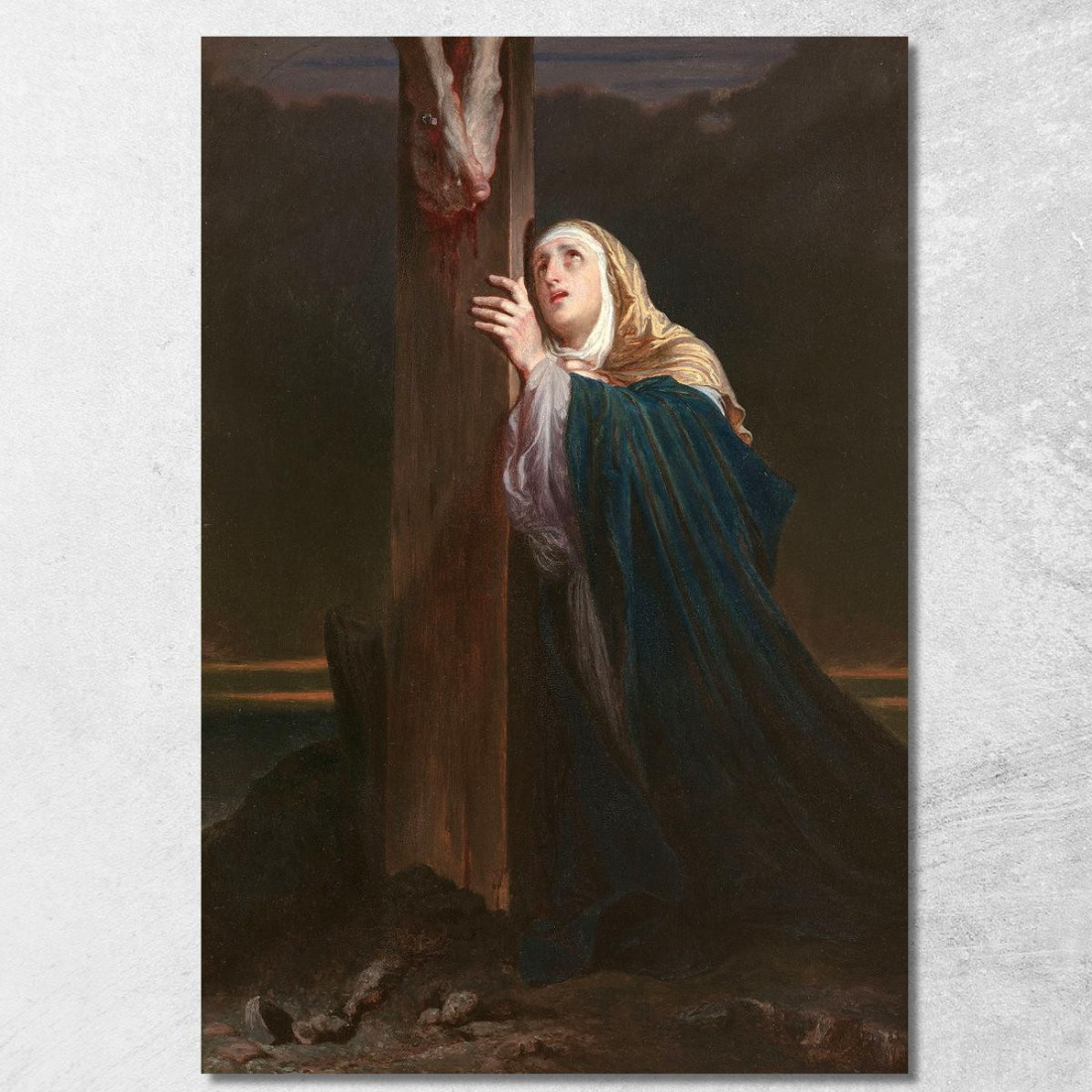 La Vergine Ai Piedi Della Croce Paul Delaroche pdl4 quadro stampato su tela La Vergine Ai Piedi Della Croce Paul Delaroche pdl4 quadro stampato su tela