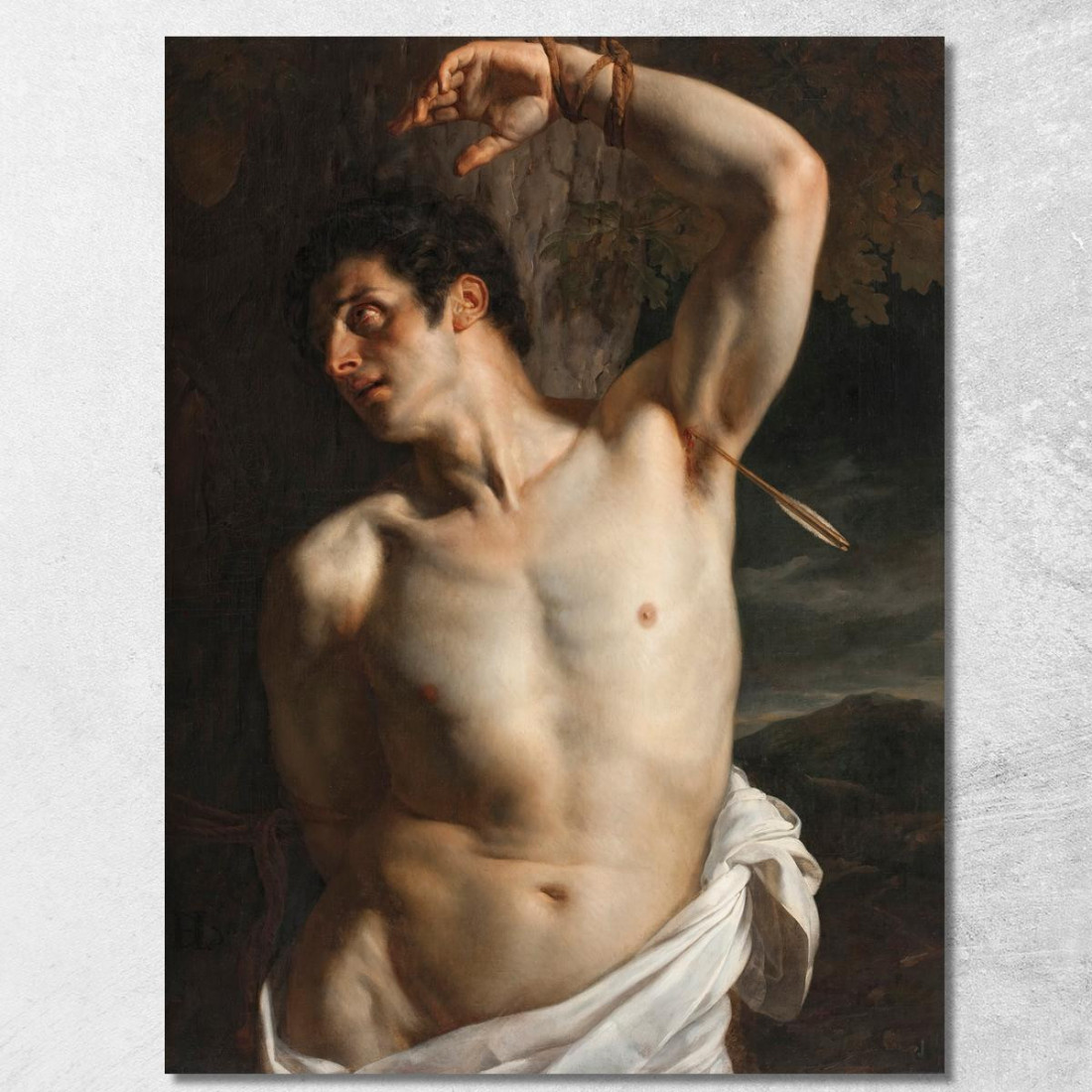 San Sebastiano Paul Delaroche pdl17 quadro stampato su tela San Sebastiano Paul Delaroche pdl17 quadro stampato su tela