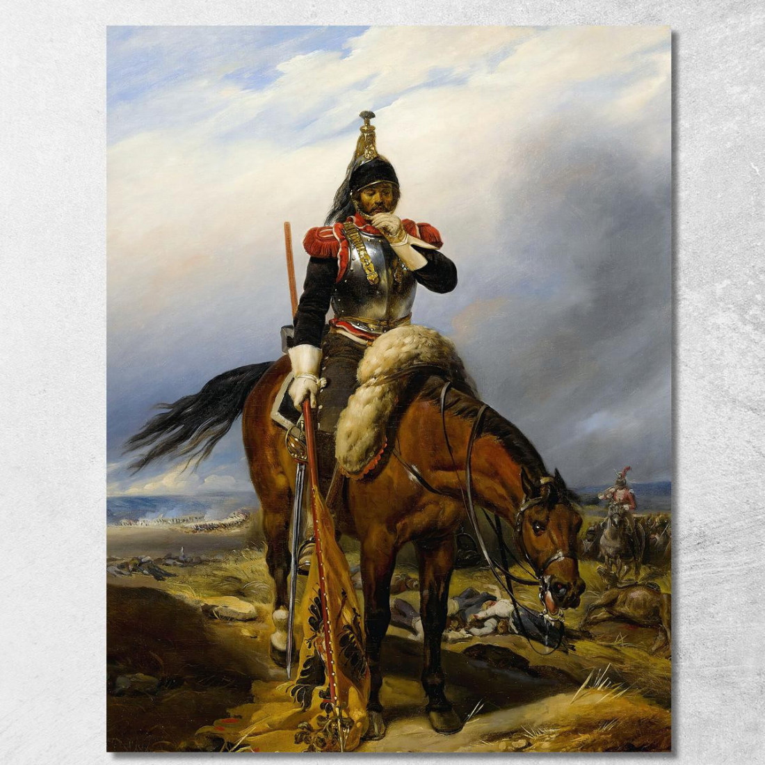 Il Campo Di Battaglia Paul Delaroche pdl21 quadro stampato su tela Il Campo Di Battaglia Paul Delaroche pdl21 quadro stampato su tela