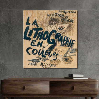 André Mellerio La Litografia Originale A Colori Pierre Bonnard pbn1 quadro stampato su tela