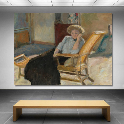 Donna Seduta Pierre Bonnard pbn11 quadro stampato su tela