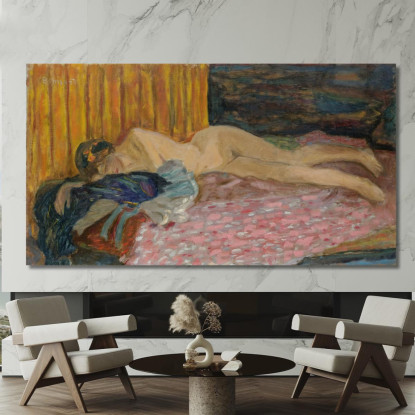 Il Divano Rosa Pierre Bonnard pbn28 quadro stampato su tela