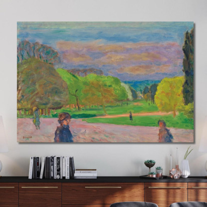 Il Giardino Pubblico Pierre Bonnard pbn35 quadro stampato su tela