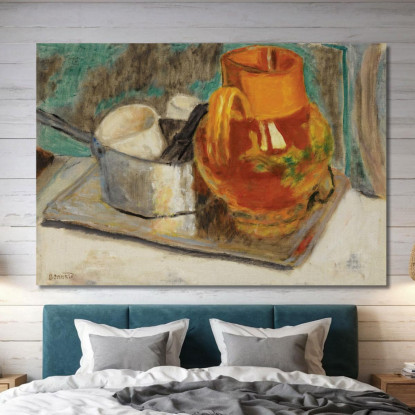 Natura Morta Con Brocca Arancione Pierre Bonnard pbn46 quadro stampato su tela