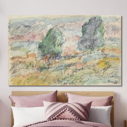 Paesaggio Di Vernon Pierre Bonnard pbn53 quadro stampato su tela