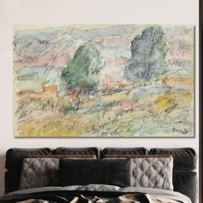 Paesaggio Di Vernon Pierre Bonnard pbn53 quadro stampato su tela