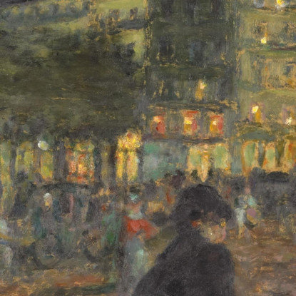 Piazza Pigalle Di Notte Pierre Bonnard pbn56 quadro stampato su tela