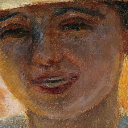 Ritratto Di Donna Con Un Grande Cappello Pierre Bonnard pbn57 quadro stampato su tela