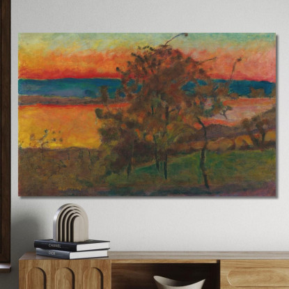 Sole Al Tramonto Pierre Bonnard pbn65 quadro stampato su tela