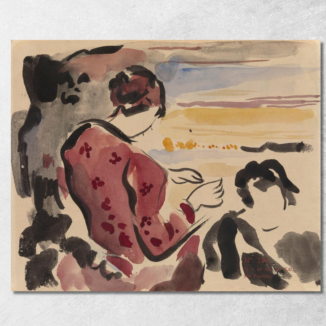 Donna Seduta Rik Wouters rwo24 quadro stampato su tela Donna Seduta Rik Wouters rwo24 quadro stampato su tela