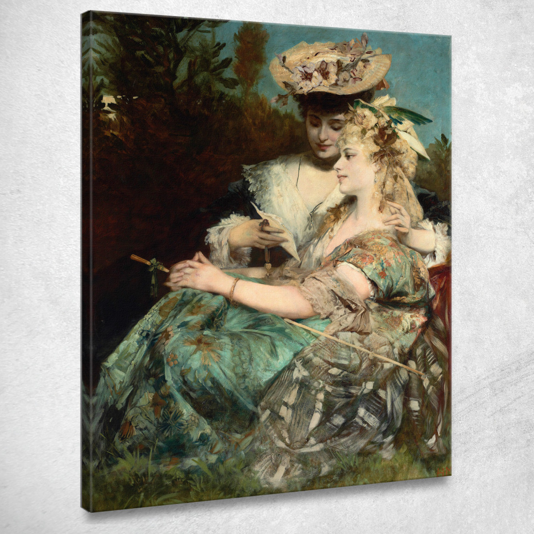 La Lettera D'Amore La Lettera D'Amore Hans Makart hmk13 quadro stampato su tela La Lettera D'Amore La Lettera D'Amore Hans Makart hmk13 quadro stampato su tela