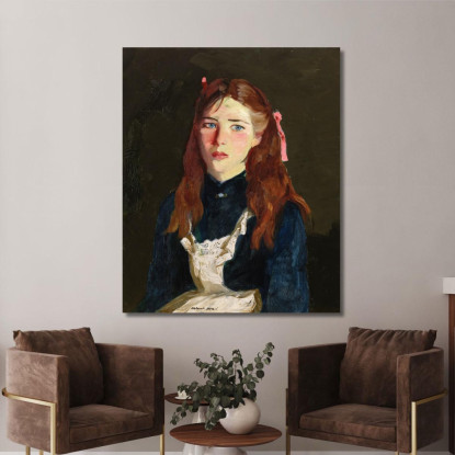 Ragazza Irlandese Robert Henri rhn32 quadro stampato su tela