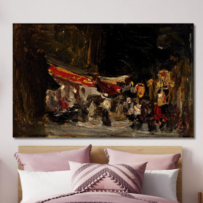 Notte Sul Lungomare Robert Henri rhn49 quadro stampato su tela