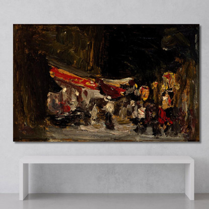 Notte Sul Lungomare Robert Henri rhn49 quadro stampato su tela