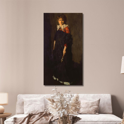 La Studentessa D'Arte Signorina Josephine Nivison Robert Henri rhn66 quadro stampato su tela