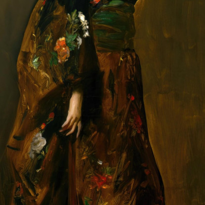Il Kimono Blu Robert Henri rhn68 quadro stampato su tela