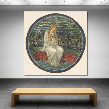 Amore In Un Groviglio Sir Edward Coley Burne-Jones ecb38 quadro stampato su tela