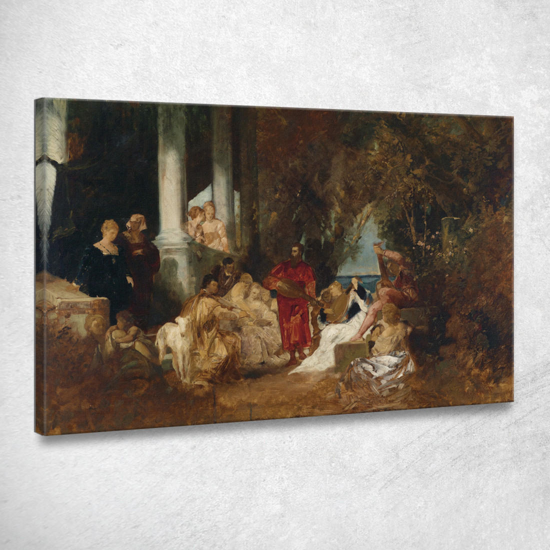 Intrattenimento Musicale Hans Makart hmk38 quadro stampato su tela Intrattenimento Musicale Hans Makart hmk38 quadro stampato su tela