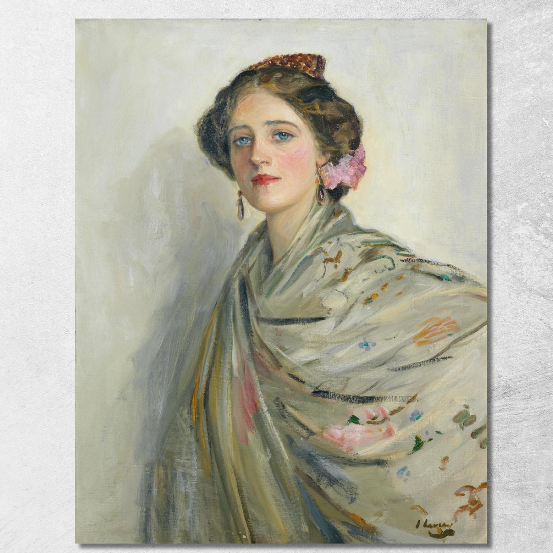 Una Bella Spagnola La Signora Chowne Sir John Lavery sjl1 quadro stampato su tela Una Bella Spagnola La Signora Chowne Sir John Lavery sjl1 quadro stampato su tela