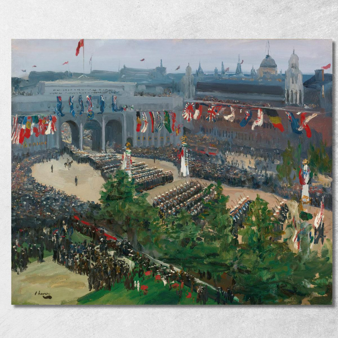 Arco Dell'Ammiragliato 19 Luglio 1919 Sir John Lavery sjl9 quadro stampato su tela Arco Dell'Ammiragliato 19 Luglio 1919 Sir John Lavery sjl9 quadro stampato su tela