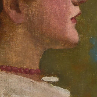 Ragazza Con Una Pelliccia Sir John Lavery sjl21 quadro stampato su tela