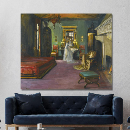 La Camera Da Letto Della Signora Rosen Sir John Lavery sjl32 quadro stampato su tela