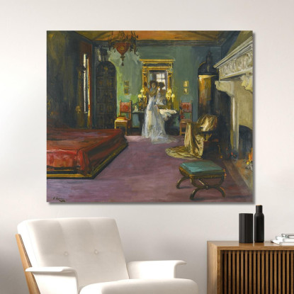 La Camera Da Letto Della Signora Rosen Sir John Lavery sjl32 quadro stampato su tela