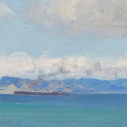 Baia Di Tangeri Sir John Lavery sjl44 quadro stampato su tela