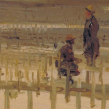 Il Cimitero Etaples 1919 Sir John Lavery sjl47 quadro stampato su tela