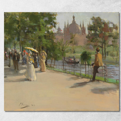 La Mostra Internazionale Di Glasgow Sir John Lavery sjl50 quadro stampato su tela