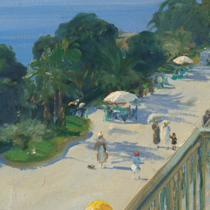 La Terrazza Cap D'Ail Sir John Lavery sjl57 quadro stampato su tela