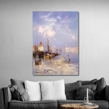 Una Vista Di Venezia Thomas Moran tmr6 quadro stampato su tela