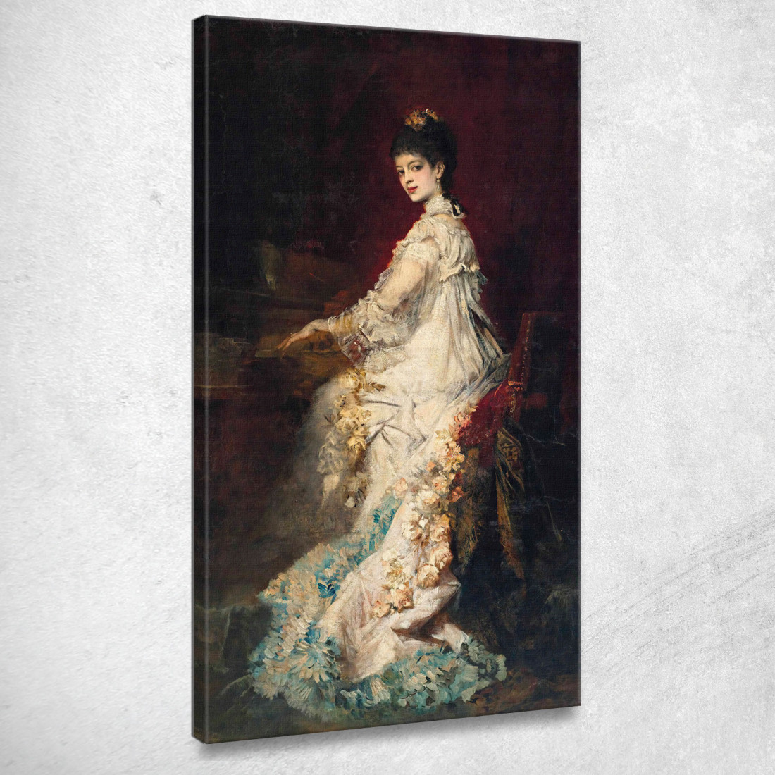 Ritratto Della Contessa Maria Von Dönhoff Hans Makart hmk49 quadro stampato su tela Ritratto Della Contessa Maria Von Dönhoff Hans Makart hmk49 quadro stampato su tela
