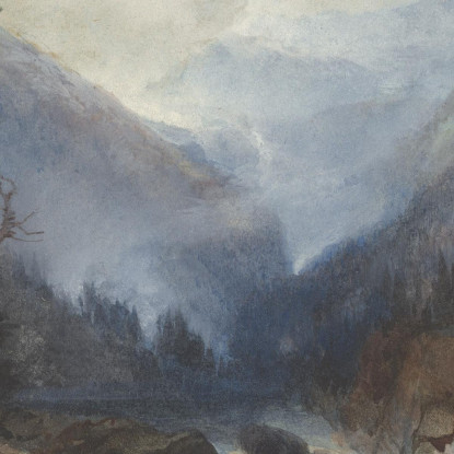 Montagna Della Santa Croce Thomas Moran tmr45 quadro stampato su tela