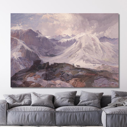 Il Sentiero Musquito Montagne Rocciose Del Colorado Thomas Moran tmr72 quadro stampato su tela