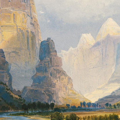Valle Delle Acque Balbettanti Utah Meridionale Thomas Moran tmr81 quadro stampato su tela