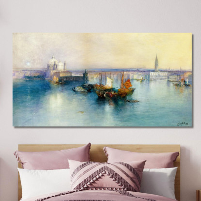 Venezia Dalla Torre Di San Giorgio Thomas Moran tmr93 quadro stampato su tela