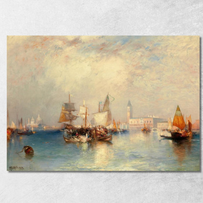 Canal Grande Di Venezia Thomas Moran tmr94 quadro stampato su tela